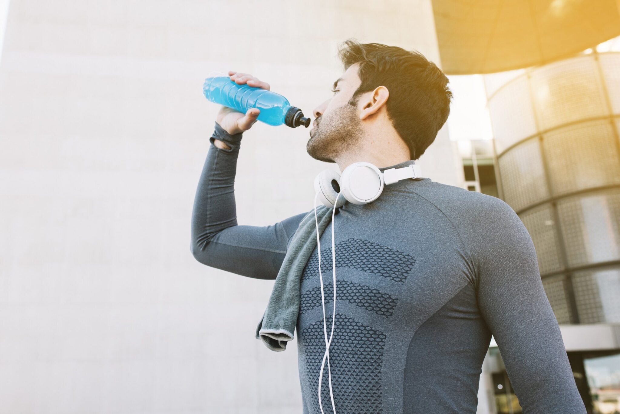 Drinking Purified Water Workout